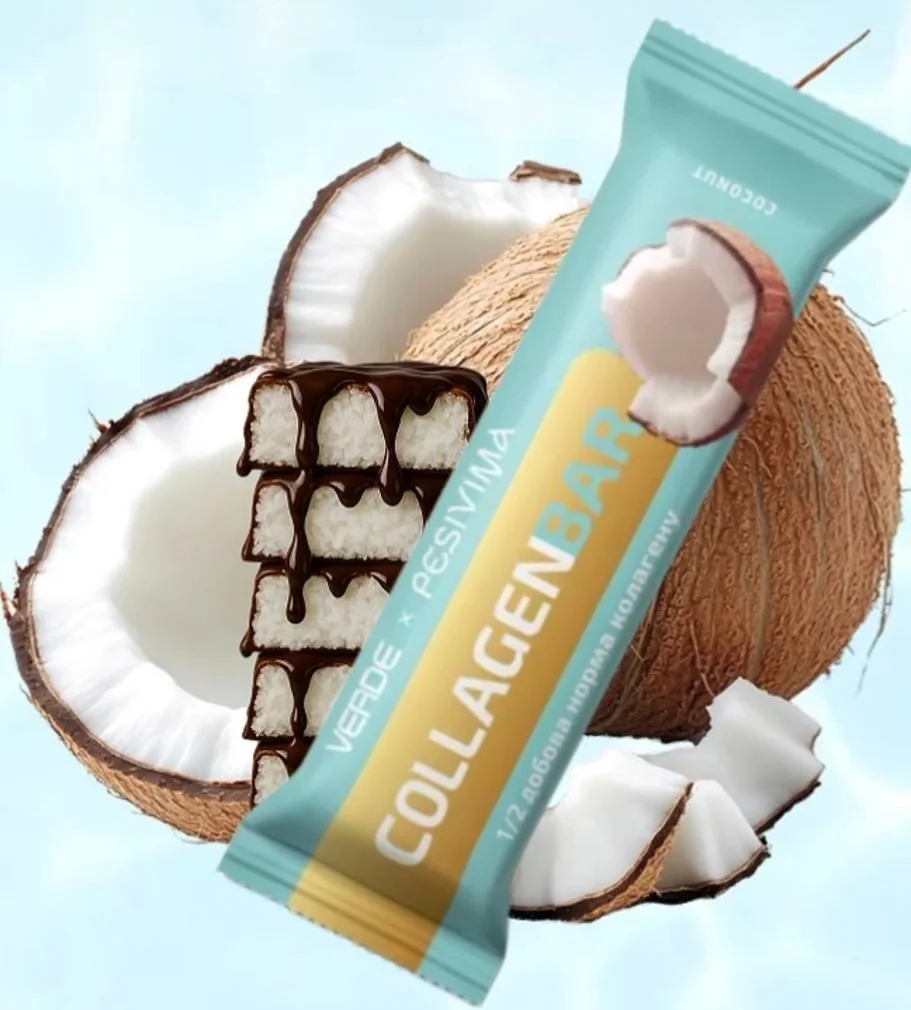 БОКС батончиків з пептидами колагену кокос