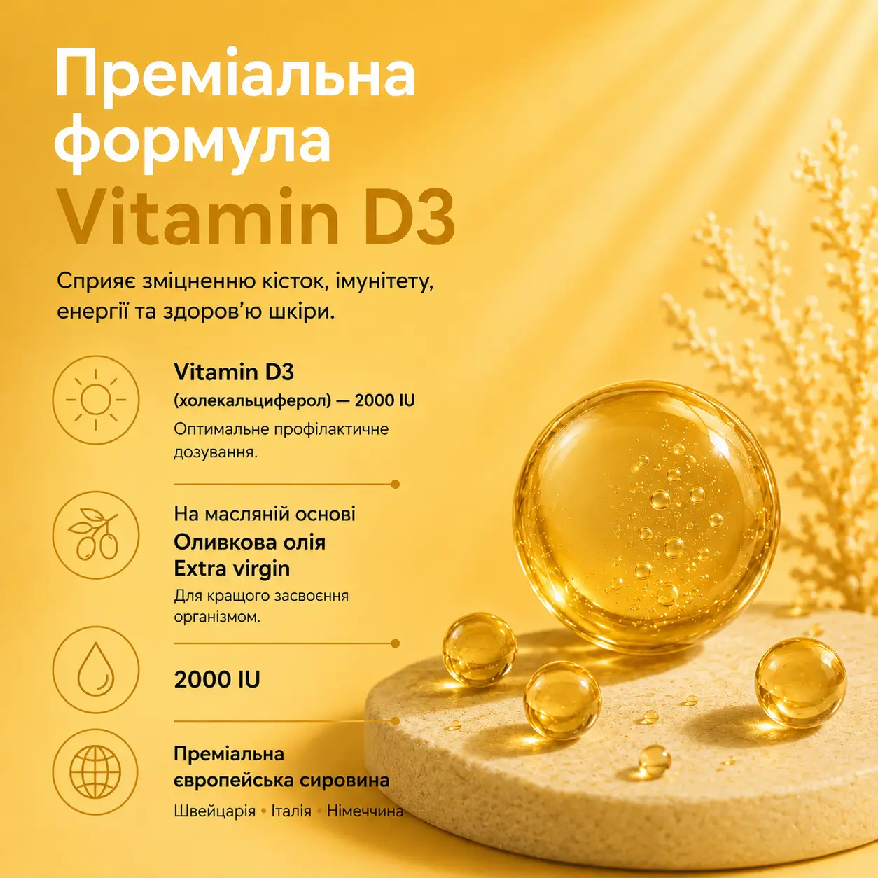 вітамін D3 преміальная формула