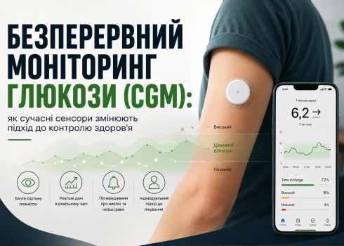 Безперервний моніторинг глюкози (CGM): як працюють сучасні сенсори