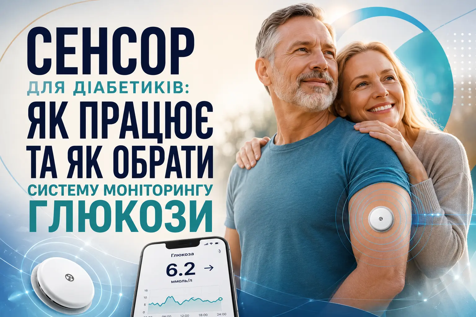 Сенсор для діабетиків і як працює та як обрати систему моніторингу глюкози