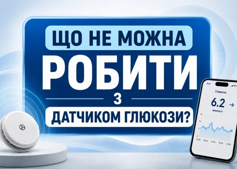 Що не можна робити з датчиком глюкози?